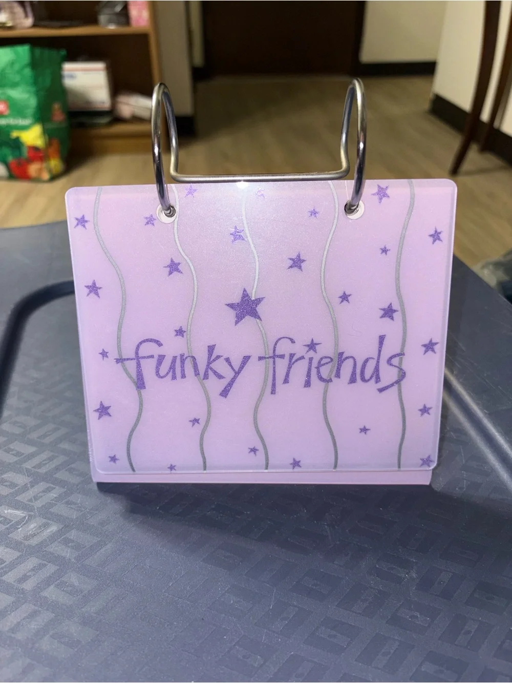 Funky Friends Lavender Flip Photo Stand